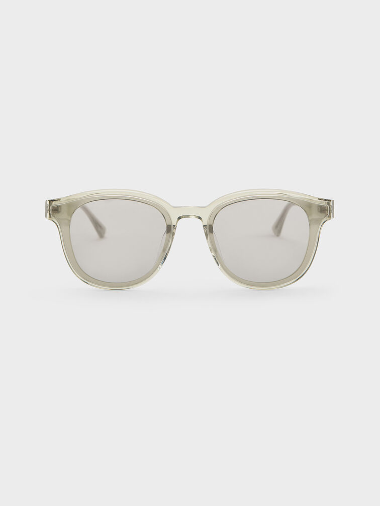 Violette Oval Sunglasses, Grey, hi-res