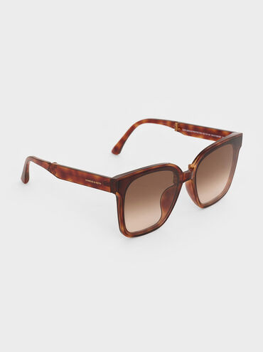 Brea Tortoiseshell Foldable Sunglasses, T. Shell, hi-res