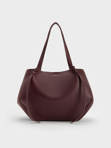 XL Calla Tote Bag, Wineberry Red, hi-res