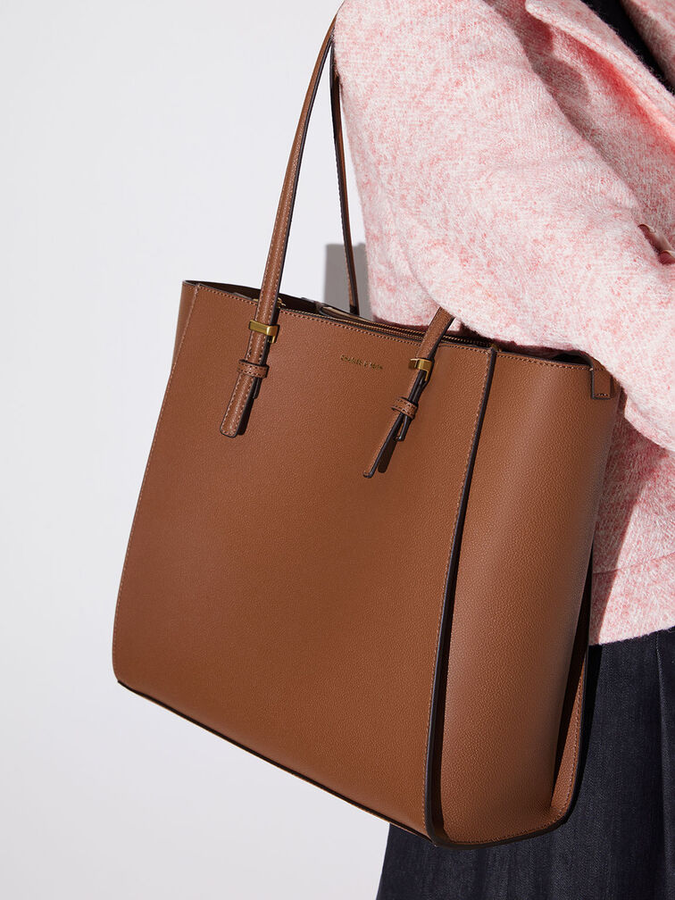 Sansa Tote Bag, Chocolate, hi-res