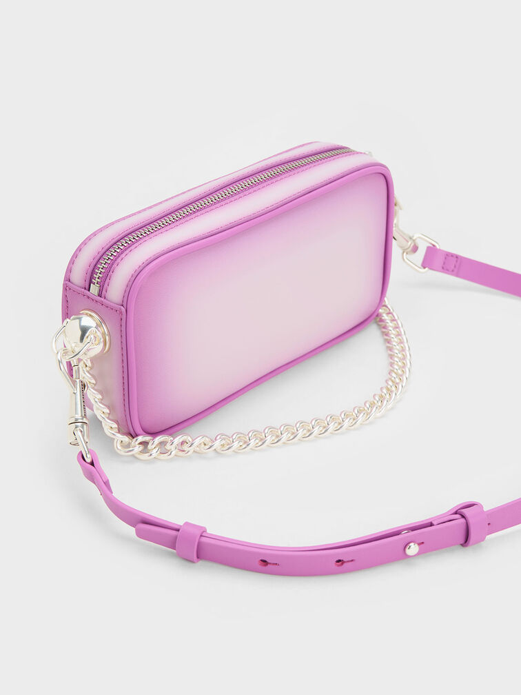 Cayce Ombre Boxy Crossbody Bag, Purple, hi-res
