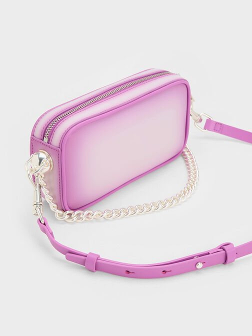 Cayce Ombre Boxy Crossbody Bag, Purple, hi-res