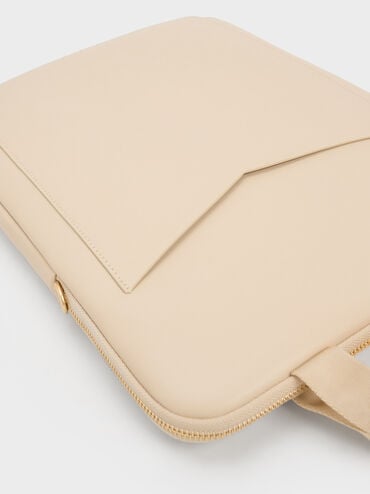 Gaia Laptop Bag, Beige, hi-res