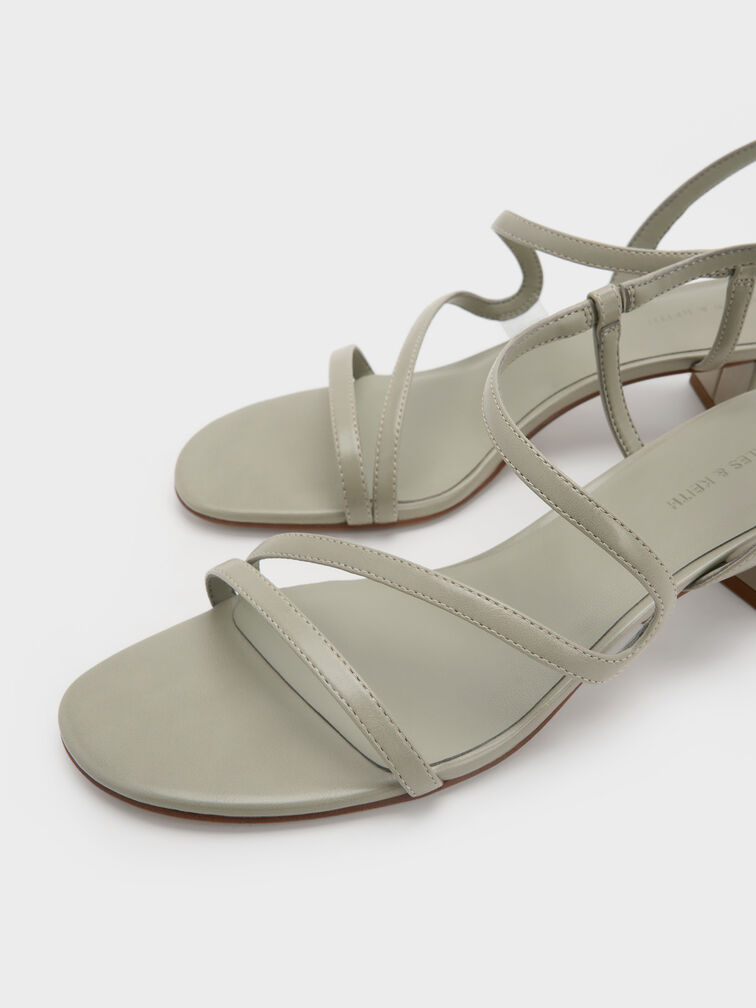 Arden Wavy Slingback Sandals, Mint Green, hi-res