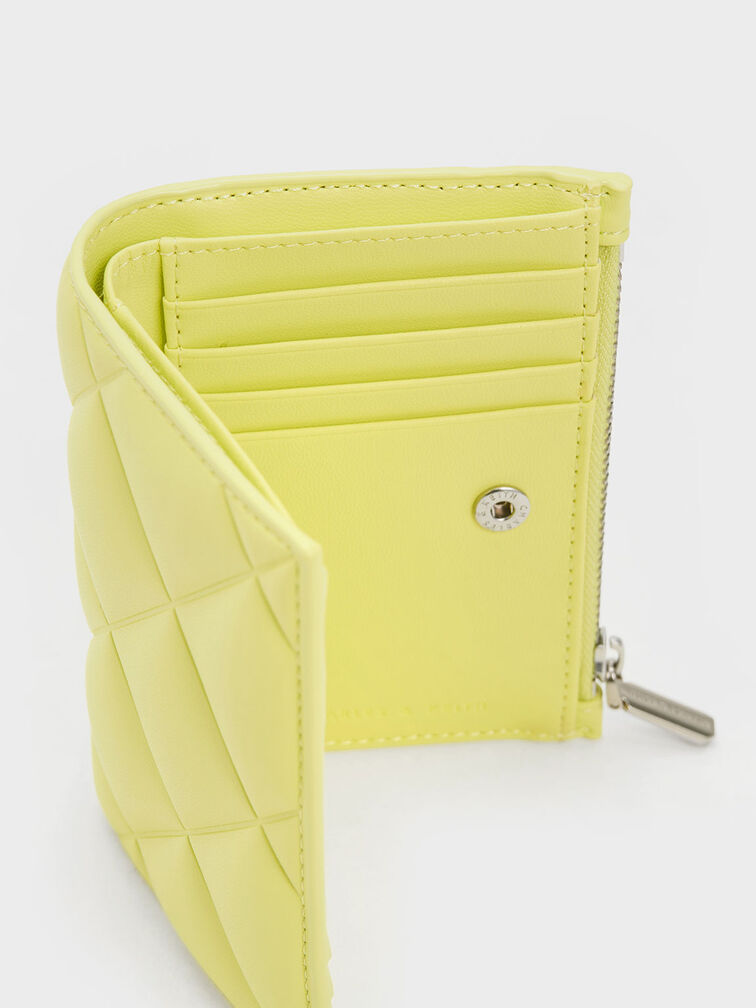 Gemma Quilted Card Holder, Butter, hi-res