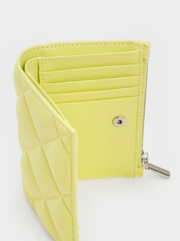 Gemma Quilted Card Holder, Butter, hi-res