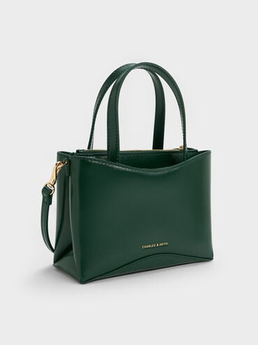 Mini Sybill Tote Bag, Dark Green, hi-res