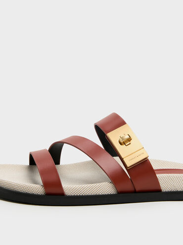 Aelin Canvas Strappy Sandals, Multi, hi-res