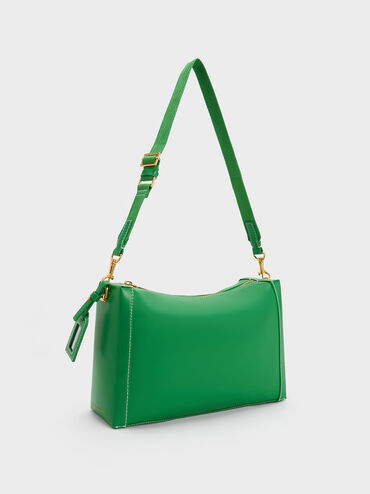 Cordele Slouchy Shoulder Bag, Green, hi-res