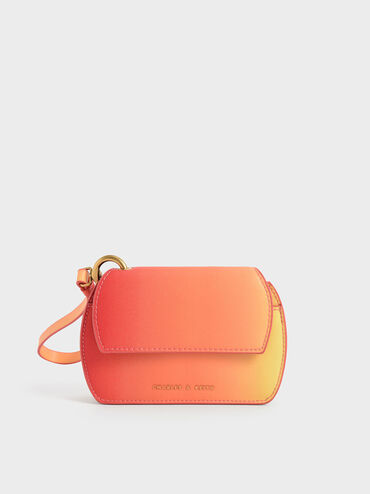 Selby Front Flap Curved Wristlet, Sunset, hi-res
