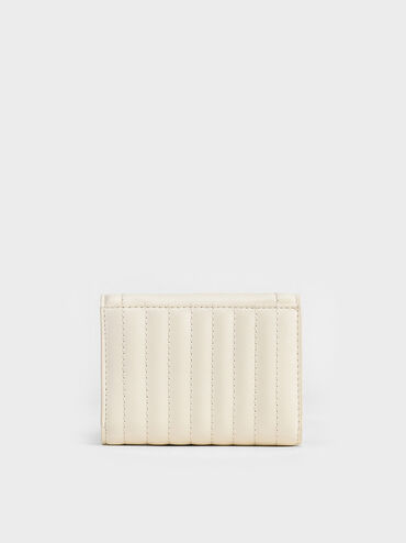 Donna Crinkle-Effect Wallet, Cream, hi-res