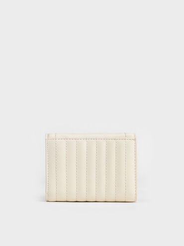 Donna Crinkle-Effect Wallet, Cream, hi-res