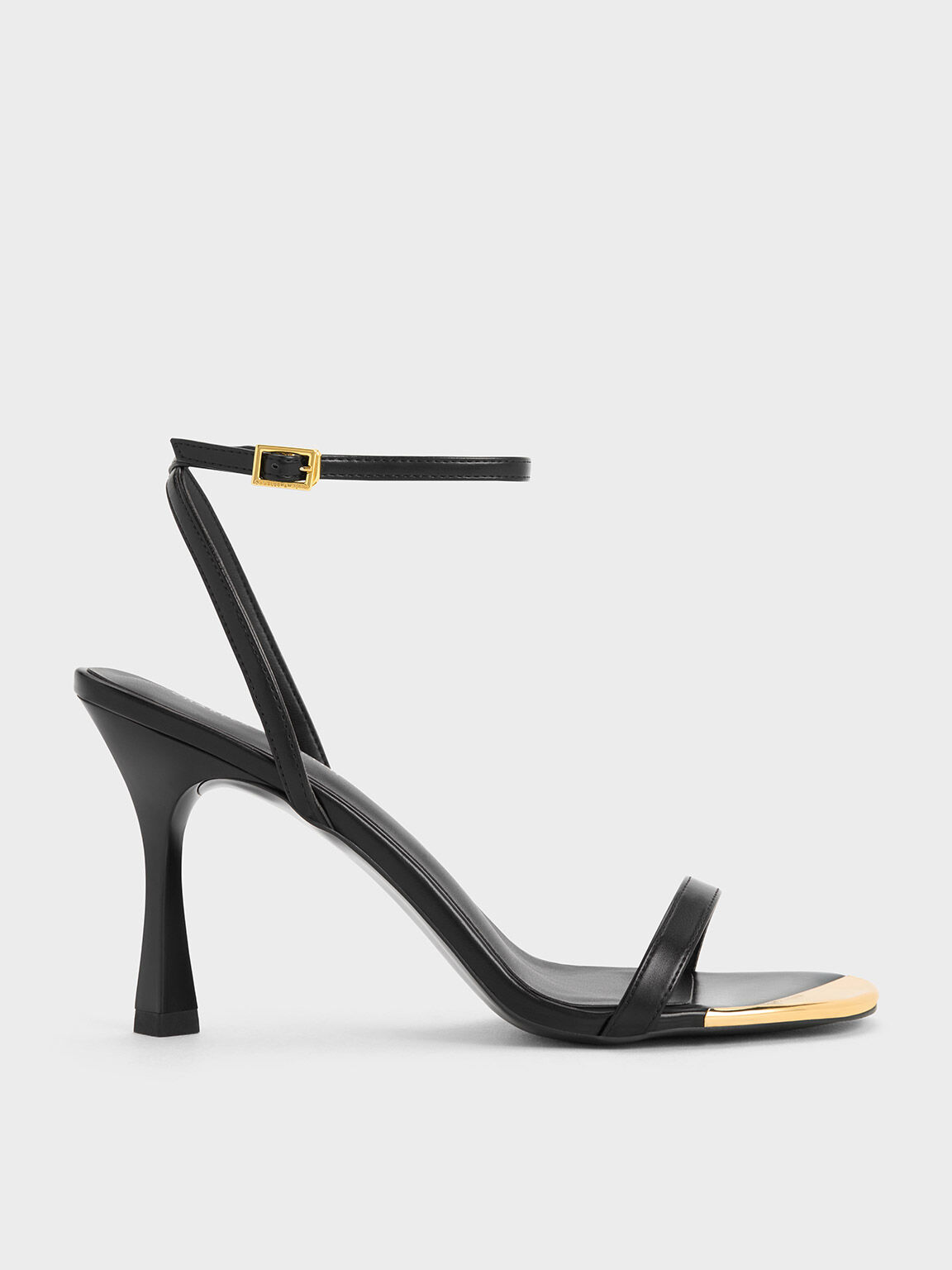 Black sandals shop ankle strap