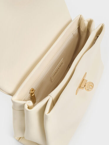 Kerry Chain-Handle Crossbody Bag, Cream, hi-res
