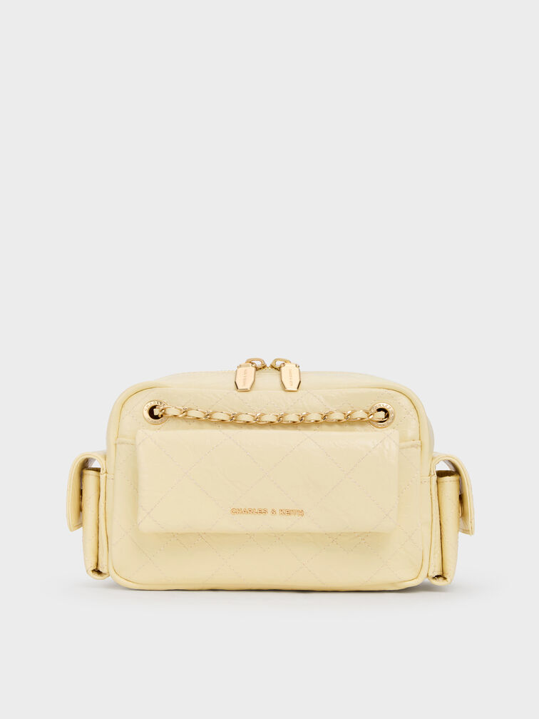 Duo Quilted Crossbody Bag, Butter Yellow, hi-res