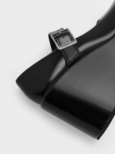 Cara Mary Jane Wedges, Black Box, hi-res