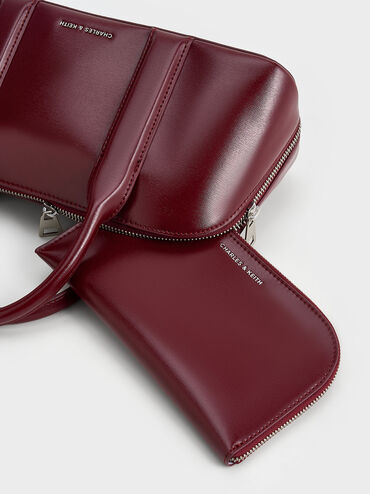 Axel Elongated Bowling Bag, Burgundy, hi-res