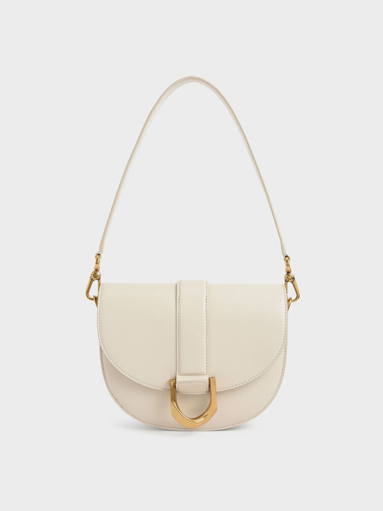 Gabine Saddle Bag, Cream, hi-res