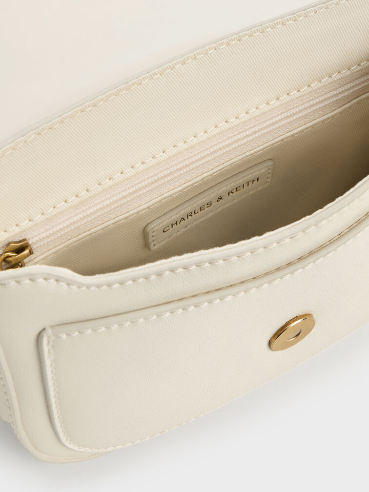 Gwynne Metallic-Accent Crossbody Bag, Cream, hi-res