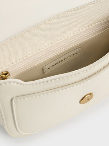 Gwynne Metallic-Accent Crossbody Bag, Cream, hi-res