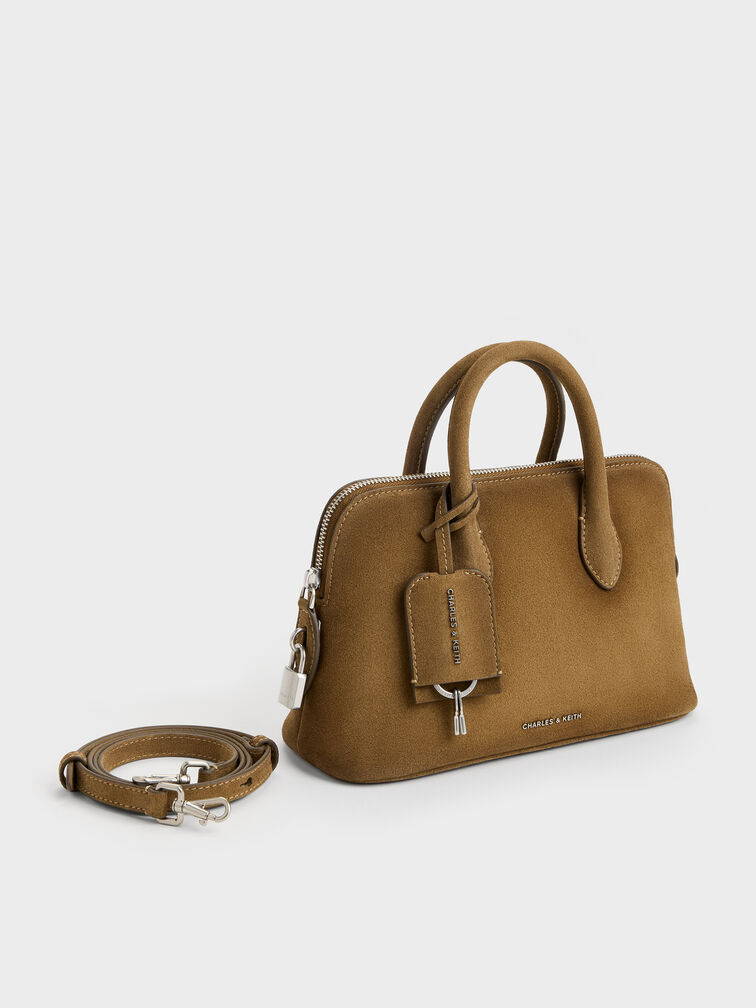 Ginevra Structured Bowling Bag, Sahara Sand, hi-res