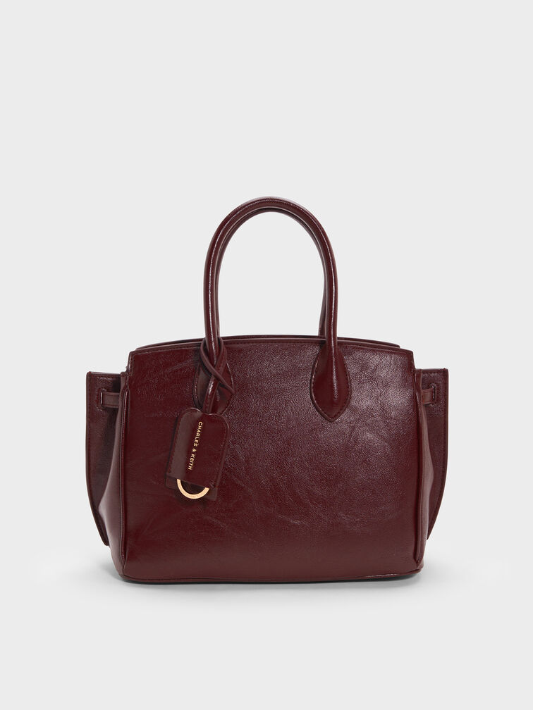 Ginevra Tote Bag, Wineberry Red, hi-res