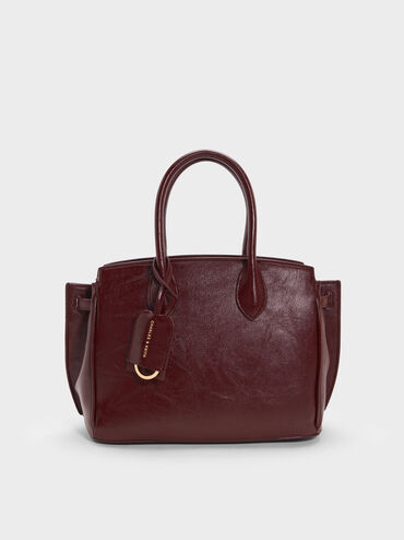 Ginevra Tote Bag, Wineberry Red, hi-res