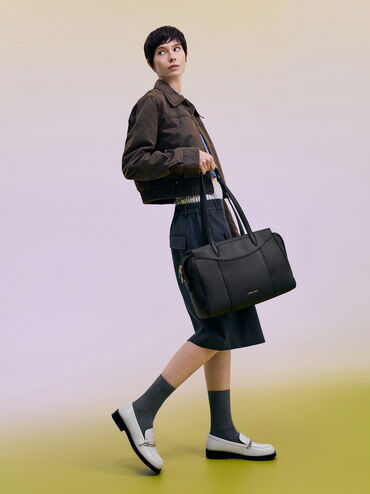 Roan Tote Bag, Black, hi-res