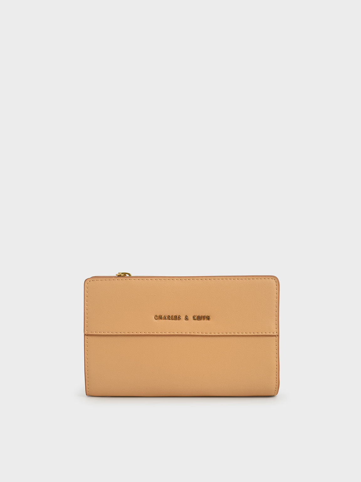 Snap Button Small Wallet, Nude, hi-res