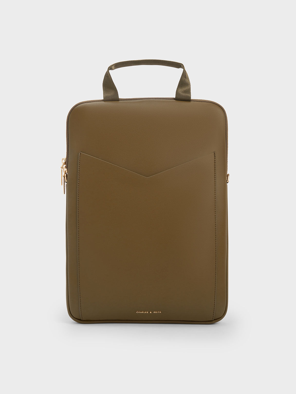 Khaki Gaia Laptop Bag CHARLES KEITH IN