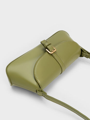 Annelise Double Belted Shoulder Bag, Pistachio, hi-res
