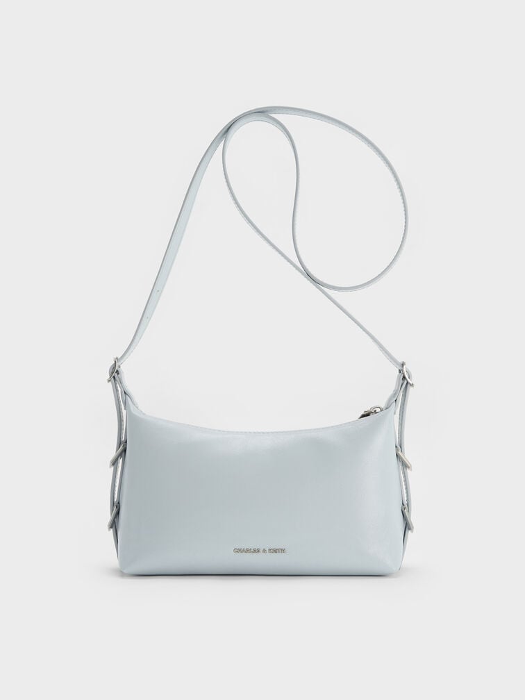Mini Bryna Belted Hobo Bag, Sea Salt Blue, hi-res