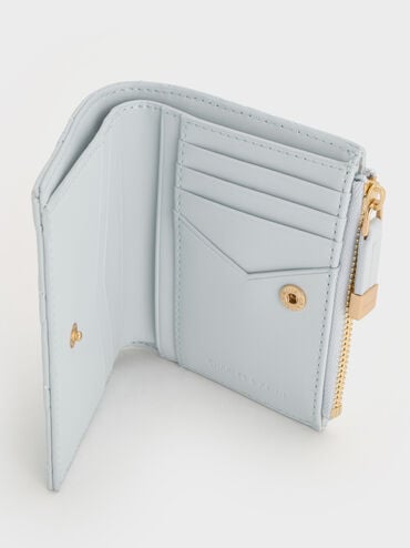 Duo Quilted Small Wallet, Sea Salt Blue, hi-res