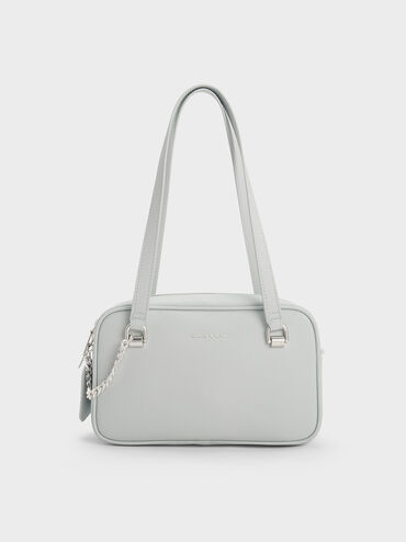 Avis Boxy Shoulder Bag, Light Grey, hi-res