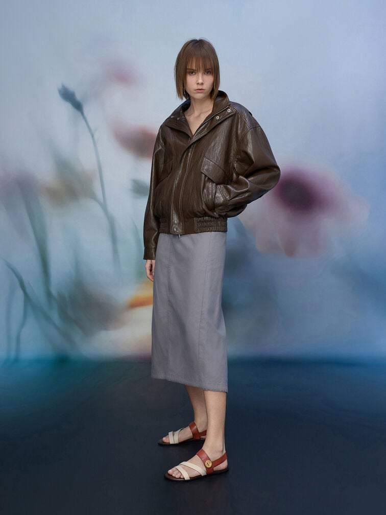 Yara Canvas Turn-Lock Strappy Sandals, Multi, hi-res