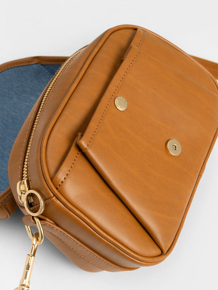 Altea Belted Crossbody Bag, Cognac, hi-res