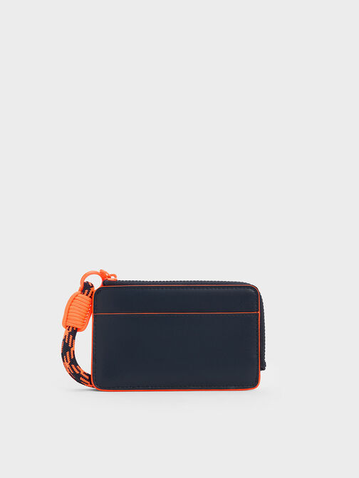 Gwiana Printed Card Holder, Navy, hi-res