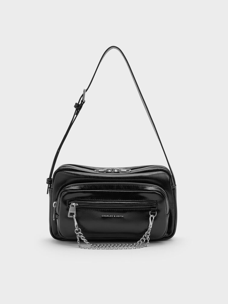 Atwood Chain Crossbody Bag, Noir, hi-res