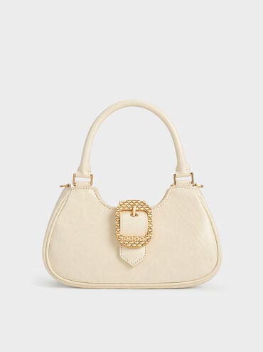 Avis Belted Top Handle Bag, Cream, hi-res