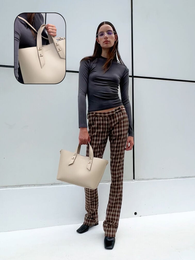 Shania Tote Bag, Dusted Oat, hi-res