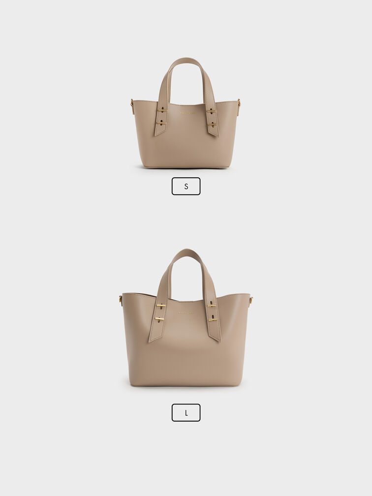 Mini Shania Tote Bag, Taupe, hi-res