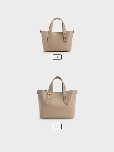 Mini Shania Tote Bag, Taupe, hi-res