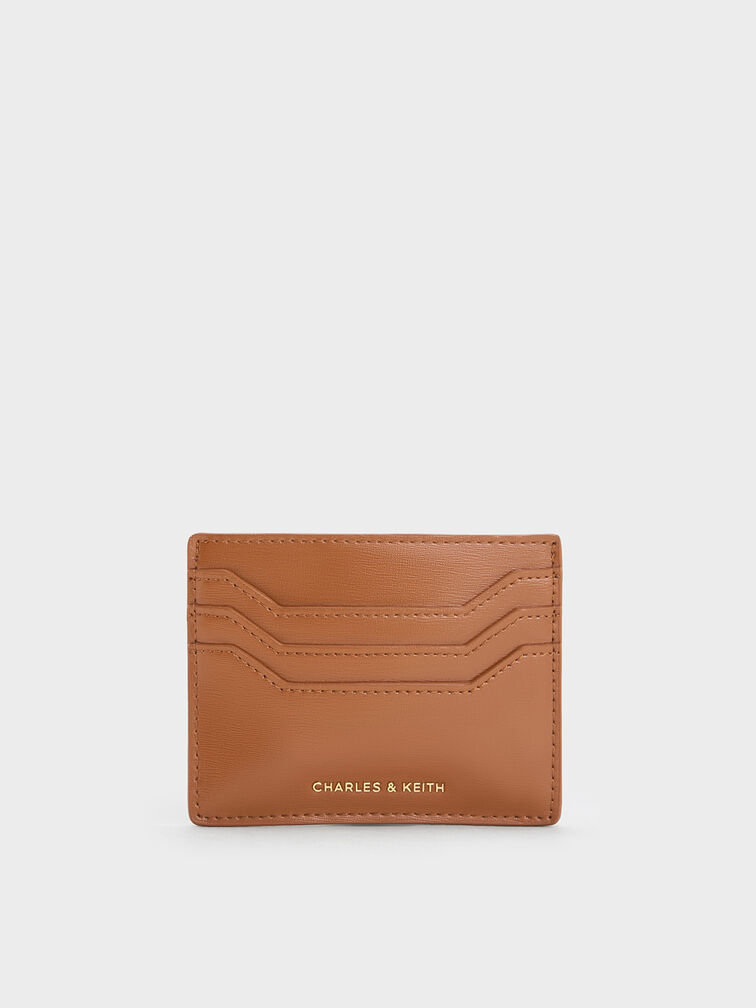Carli Multi-Slot Card Holder, Brown, hi-res