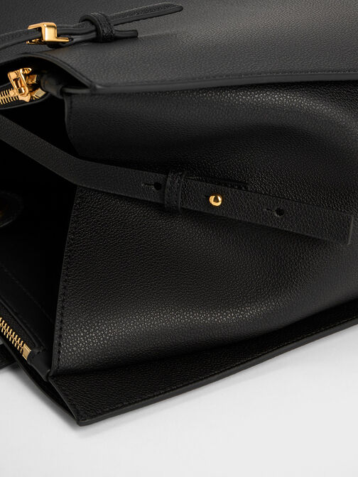 Sansa Tote Bag, Black, hi-res
