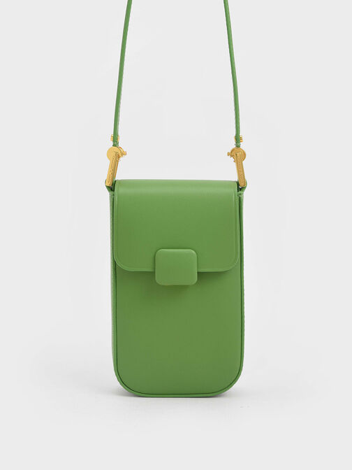 Koa Elongated Wristlet Bag, Green, hi-res