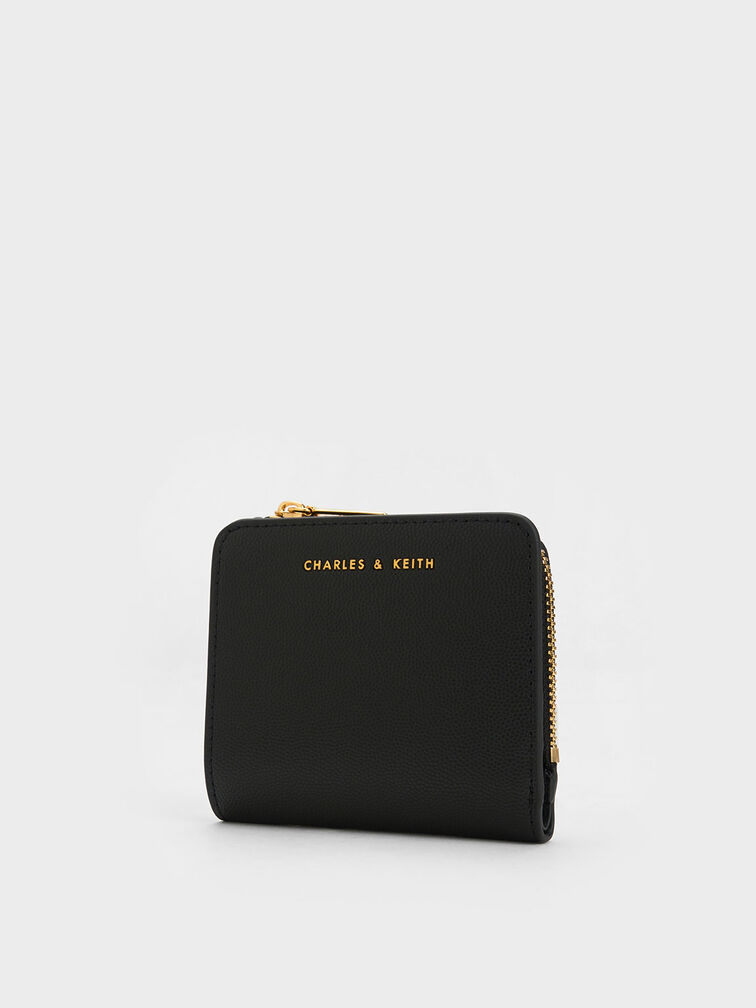 Zip Around Card Holder, Black, hi-res