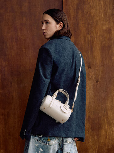 Enola Bowling Bag, Cream, hi-res