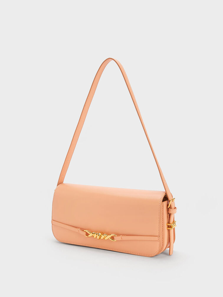 Henrietta Shoulder Bag, Orange, hi-res