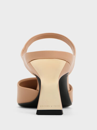 Slant Heel Mules, Nude, hi-res