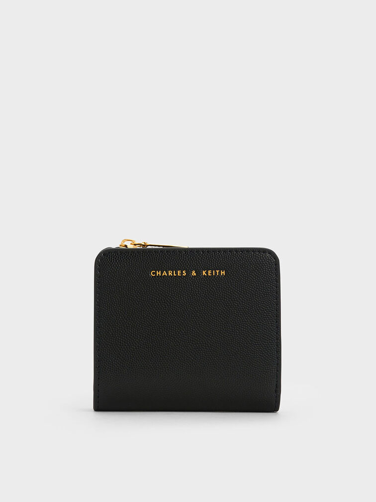 Zip Around Card Holder, Black, hi-res